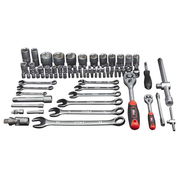 Набір насадок торцевих і біти 1/4, 1/2 82шт CrV ULTRA (6001142)