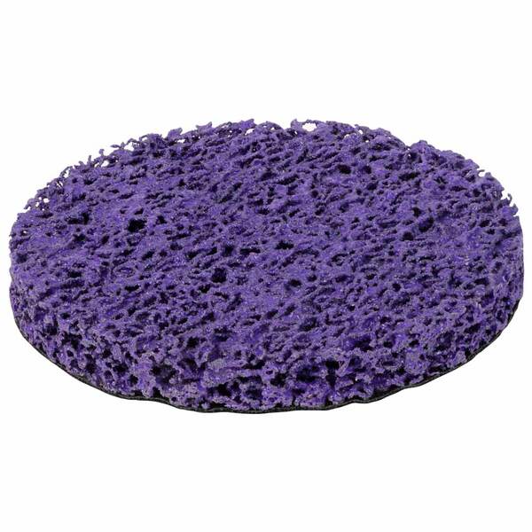 Круг зачистний з нетканого абразиву (корал) Ø125мм на липучці фіолетовий жорсткий SIGMA (9176161)