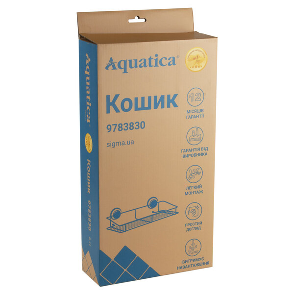 Кошик на вакуумних присосках s38 354×175×87мм AQUATICA (9783830)