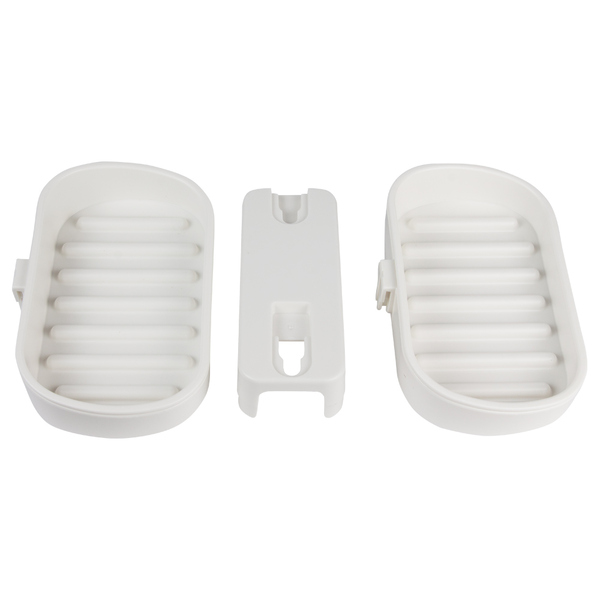 Мильниця на вакуумній присосці подвійна s42 142×111×201мм AQUATICA (9784290)