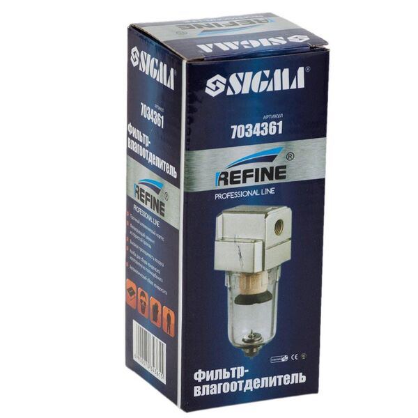 Фільтр-вологовідділювач 750 л/хв 1/4 SIGMA REFINE (7034361)
