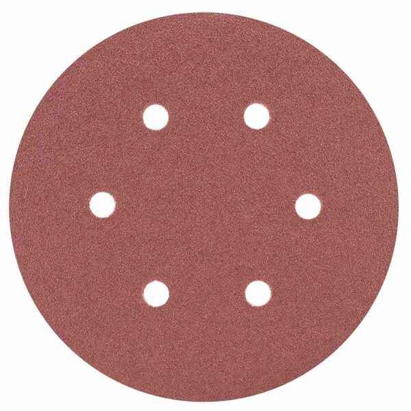 Шліфувальний круг 6 отворів Ø150мм P80 (10шт) SIGMA (9122251)