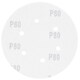 Шліфувальний круг 6 отворів Ø150мм P80 (10шт) SIGMA (9122251)