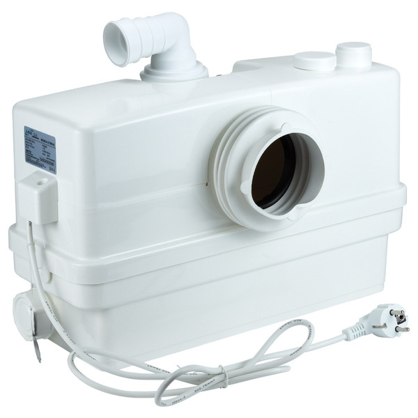 Фекальний насос (каналізаційна станція) LEO 0.6кВт Hmax 8.5м Qmax 110л/хв 3 входи + фронтальний вхід 90мм (776914)