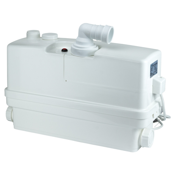 Фекальний насос (каналізаційна станція) LEO 0.6кВт Hmax 8.5м Qmax 110л/хв 3 входи + фронтальний вхід 90мм (776914)