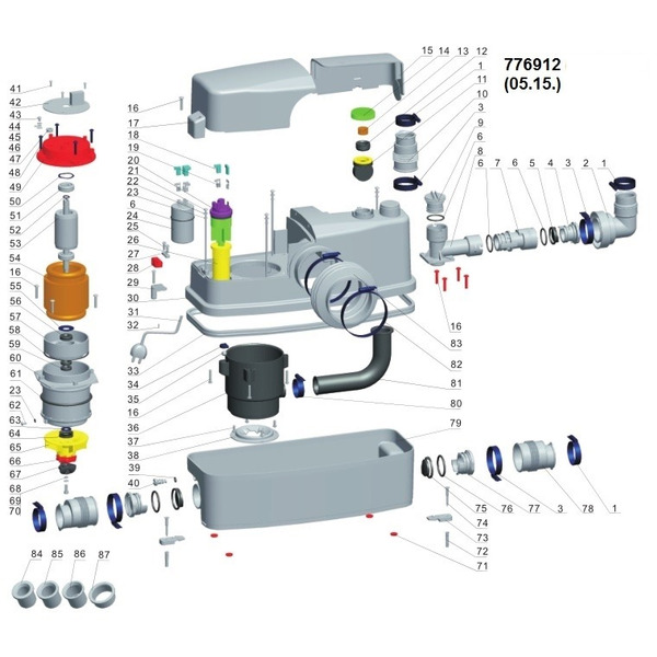 Станція каналізаційна 0.6кВт Hmax 8.5м Qmax 110л/хв LEO 3.0 WC-600A (776912)