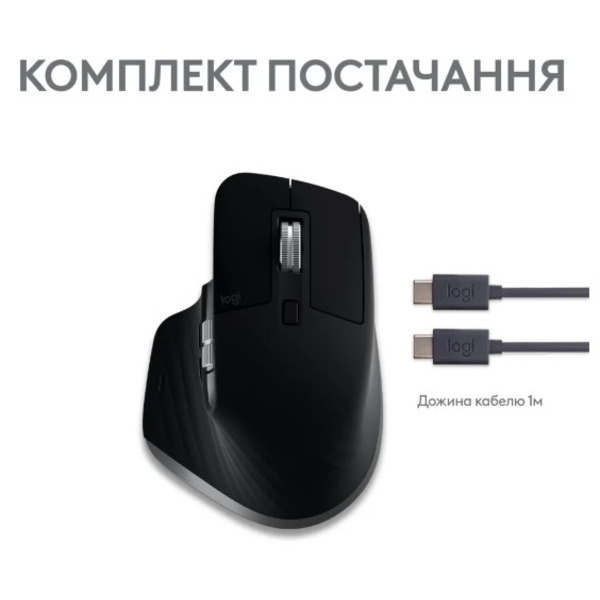 Мышь Bluetooth Logitech MX Master 3S For Mac Space Grey (910-006571)