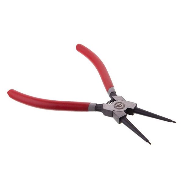 Щипці для зняття стопорних кілець прямі на стискання 180 мм INTERTOOL HT-7011