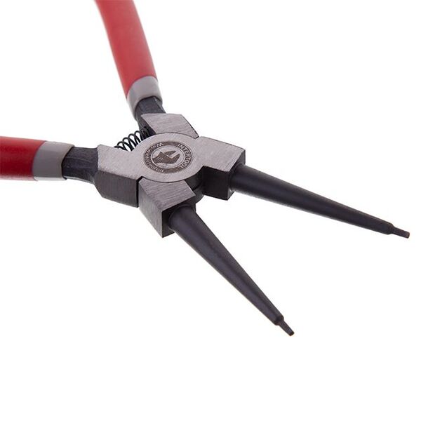 Щипці для зняття стопорних кілець прямі на стискання 180 мм INTERTOOL HT-7011