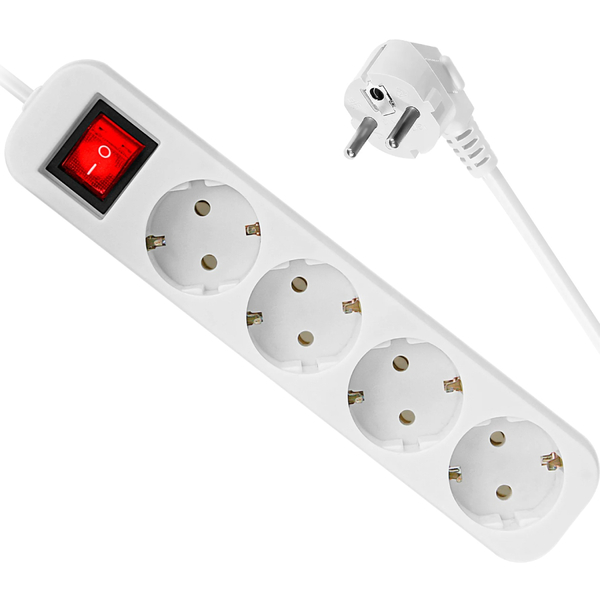 Мережевий фільтр DEFENDER (992380)S430 3.0 m 4 роз switch white UA