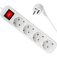 Мережевий фільтр DEFENDER (992390)S450 5.0 m 4 роз switch white UA