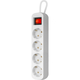 Мережевий фільтр DEFENDER (992390)S450 5.0 m 4 роз switch white UA