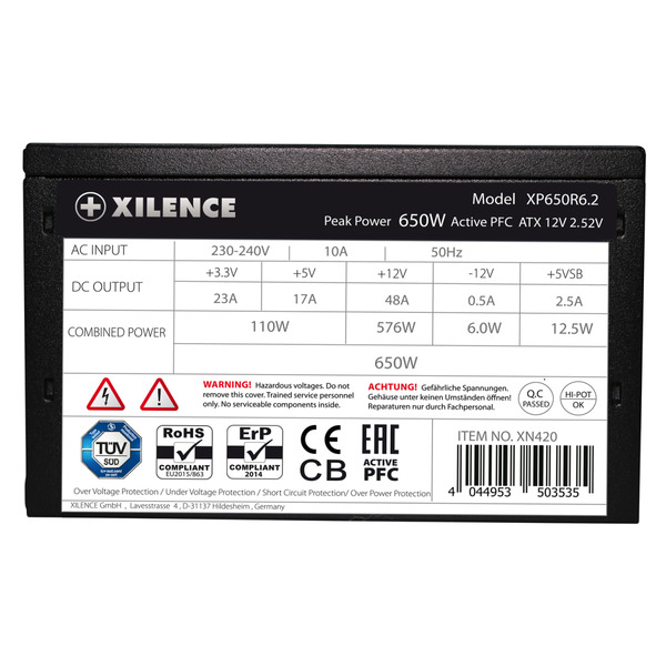 Блок живлення Xilence XP650R6.2_Bulk