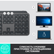 Клавиатура беспроводная Logitech MX Keys Advanced for Business Wireless Illuminated UA Graphite (920-010251)