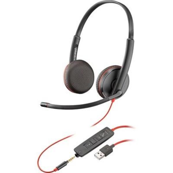 Навушники Poly BlackWire C3225 USB-A HS Stereo