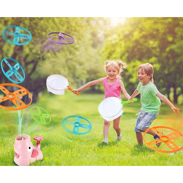 Детская Іграшка с летающими тарелками Beiens Слоник (206pink) розовый