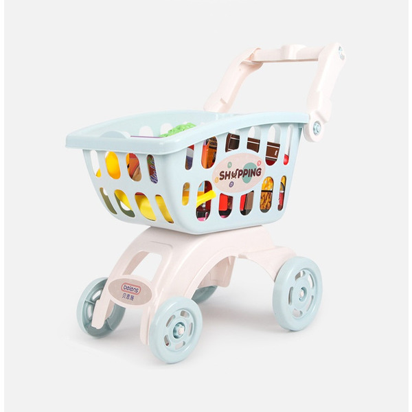 Дитячий візок для покупок у супермаркеті Beiens (В8103-05blue) блакитний