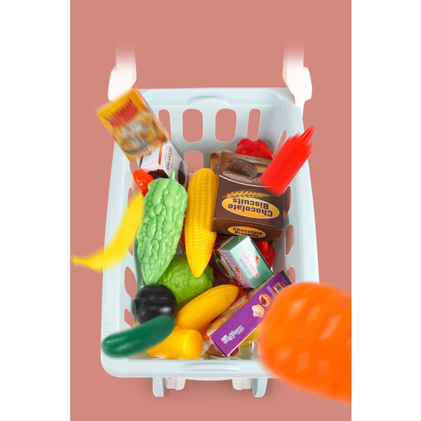 Дитячий візок для покупок у супермаркеті Beiens (В8103-05blue) блакитний