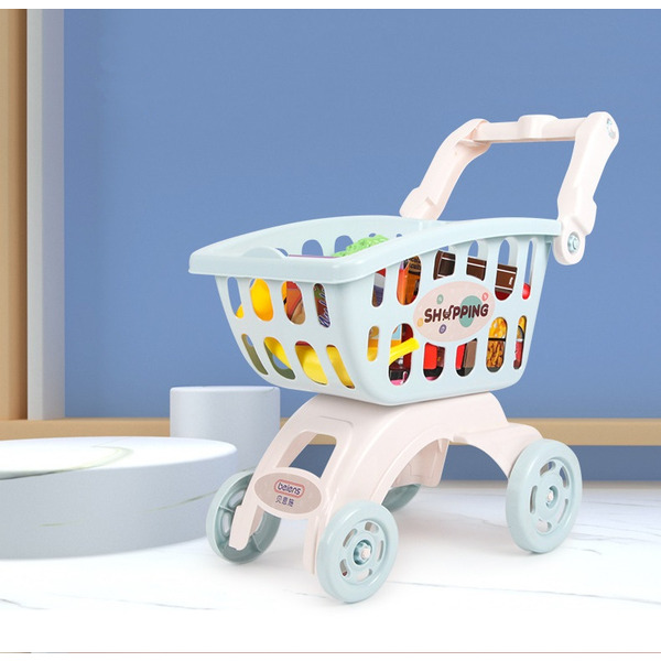 Дитячий візок для покупок у супермаркеті Beiens (В8103-05blue) блакитний