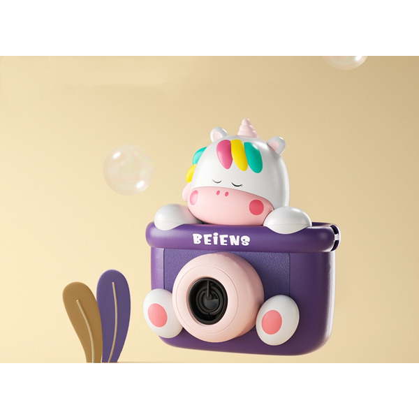 Генератор мыльных пузырей Beiens Фотоаппарат Единорог (907D)
