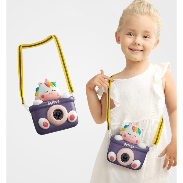 Генератор мыльных пузырей Beiens Фотоаппарат Единорог (907D)