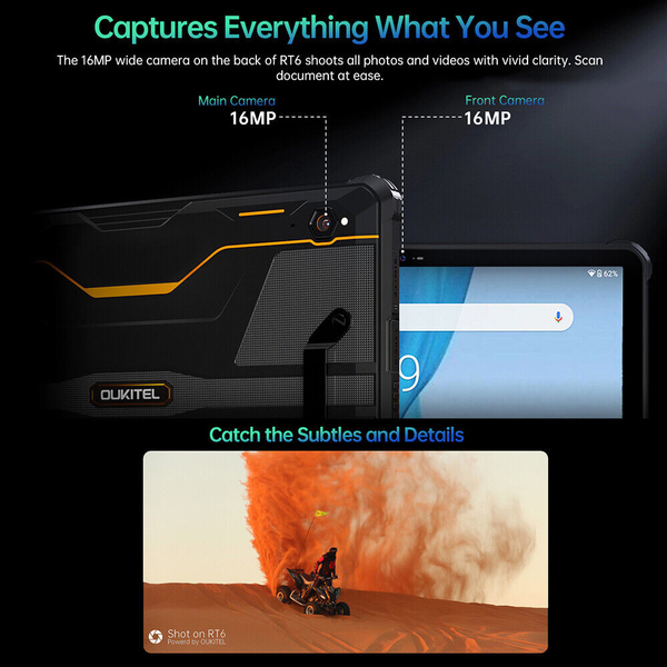 Планшет Oukitel RT6 NFC 8/256GB 4G Dual Sim Black (6931940750233)