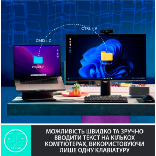 Клавиатура беспроводная Logitech MX Mechanical Mini Minimalist Graphite (920-010780)