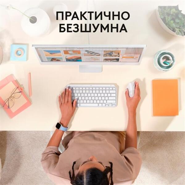 Миша Logitech Lift for Mac Vertical Ergonomic White (910-006477)