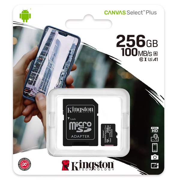 Картка пам'яті Kingston Canvas Select PlusSDCS2/256GBSP#
