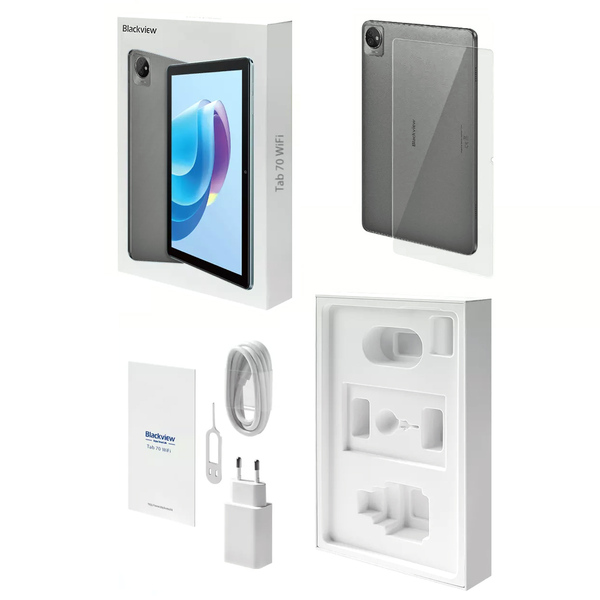 Планшет Blackview Tab 70 10.1 HD+ 4GB/64GB / RK3562 / 6580mAh / 5+2Мп / WIFI Grey