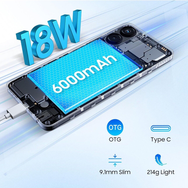 Смартфон Blackview COLOR 8 6.75 HD+ /8GB/128GB/ T616 / 6000mAh / 50+8Мп / Blue
