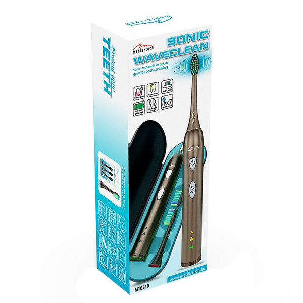 Зубна щітка Media-Tech SONIC WAVECLEAN MT6510