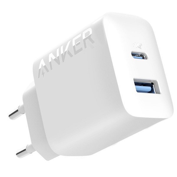 Сетевое зарядное устройство Anker PowerPort 312 White, 20 W USB Type-C (A2348G21)