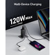 Сетевое зарядное устройство Anker PowerPort 737 GaNPrime 120W, UK Plug, Black (A2148211)