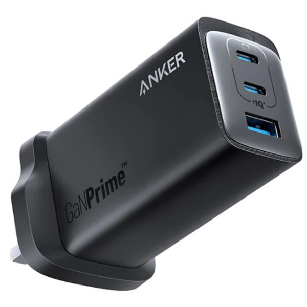 Мережева зарядка ANKER PowerPort 737 GaNPrime - 120W 2xPD &amp; 1xPIQ PPS/DPDS – UK plug