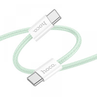 КабельHoco X104 Source Type-C to Type-C, 1m 60W Green