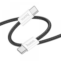 КабельHoco X104 Source Type-C to Type-C, 1m 60W Black