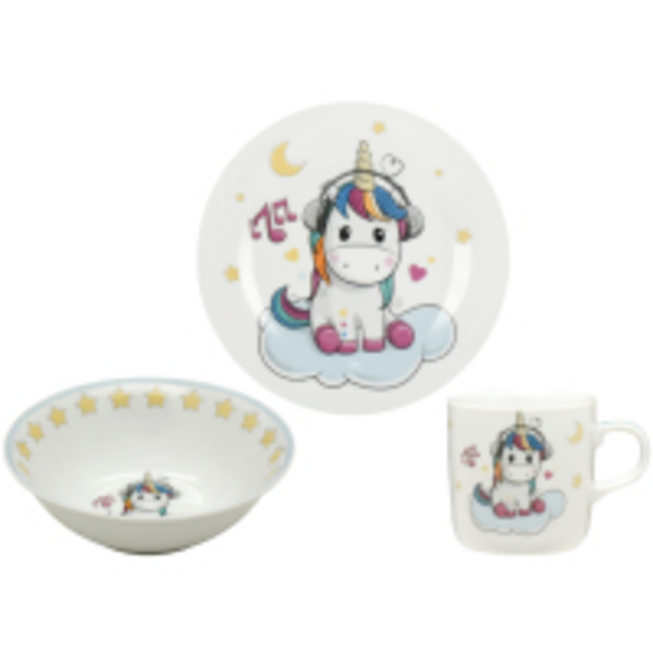 Набор посуды дит. Limited Edition UNICORN /3 пр. короб (C723)