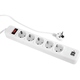 Фильтр питания ProLogix (PRS-075P5CUSB-18W) 0.75 мм медь , 5 розеток, 1.8 м, 2xUSB 3.0, белый