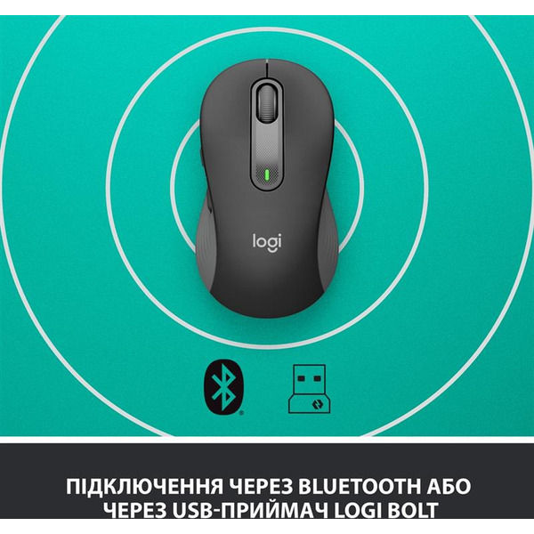 Мышь беспроводная Logitech Signature M650 L Graphite (910-006236)