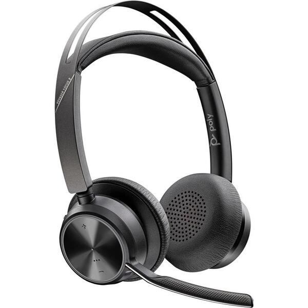 Навушники On-ear Poly Voyager Focus 2, USB-A, Bluetooth Black (76U46AA)