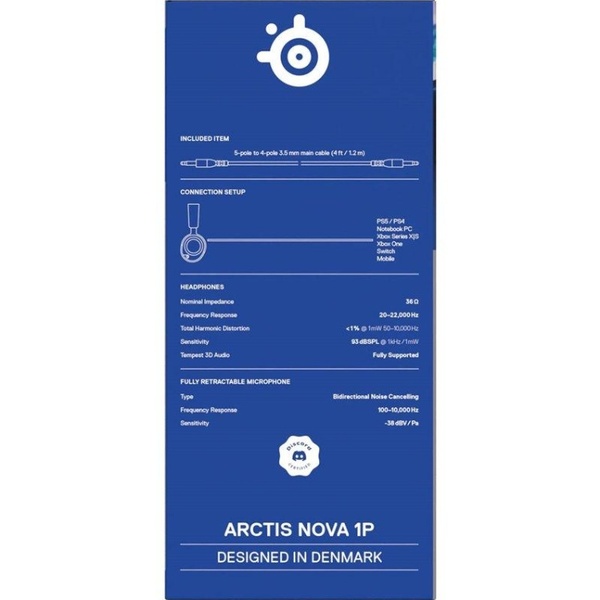 Навушники SteelSeries Arctis Nova 1P White