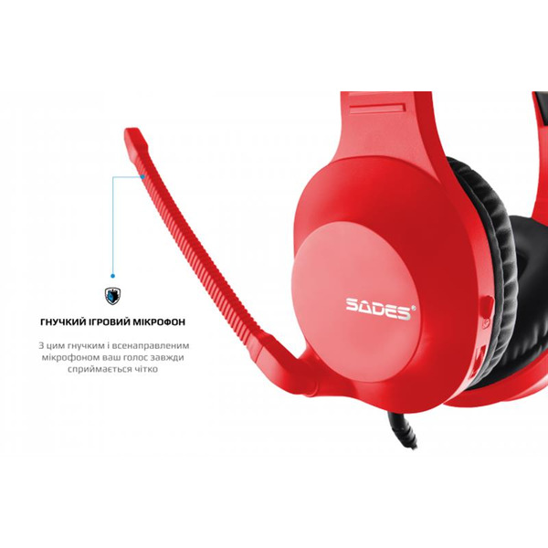 Навушники Sades SA-721 Spirits Red (sa721rdj)