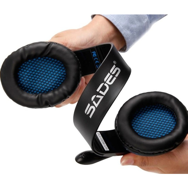 Навушники Sades SA-701 Black/Blue (sa701blj)