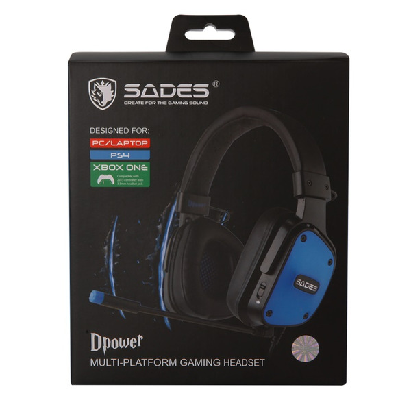 Гарнитура Sades SA-722 Dpower Black/Blue (sa722blj)