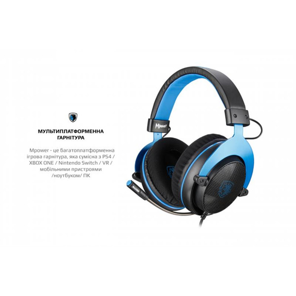 Гарнитура Sades SA-723 Mpower Blue/Black (sa723blj)