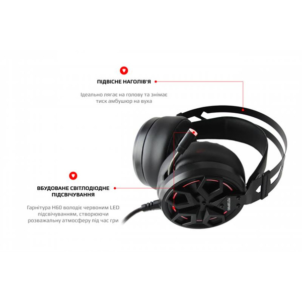 Наушники Motospeed H60 Black (mth60)