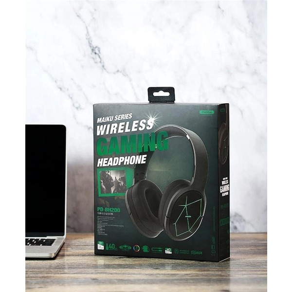 Наушники Proda PD-BH200 Maiku Dark Grey (6971278725534)