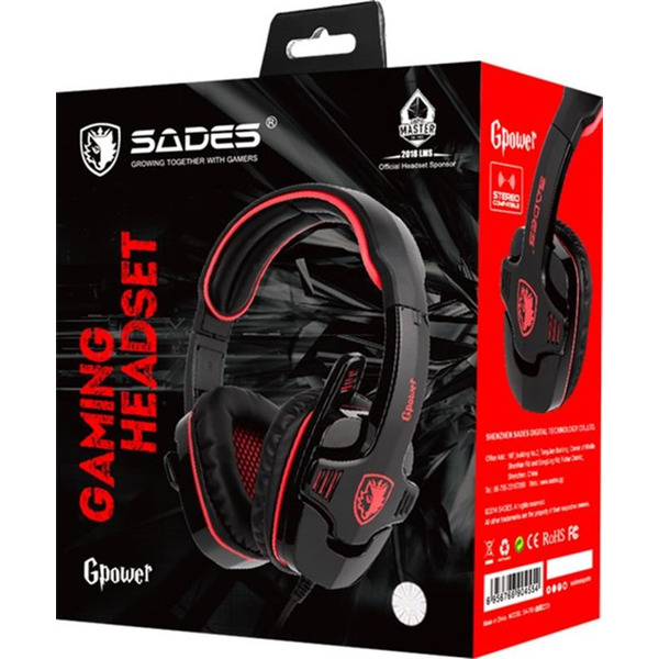 Наушники Sades SA-708GT Black/Red (sa708brj)