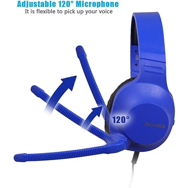 Навушники Sades SA-721 Spirits Blue (sa721blj)